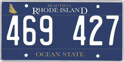 RI license plate 469427