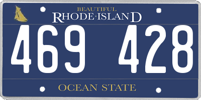 RI license plate 469428