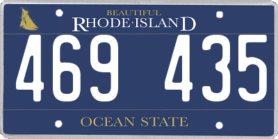 RI license plate 469435