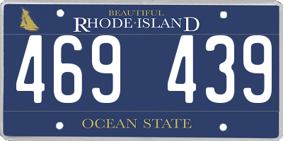 RI license plate 469439