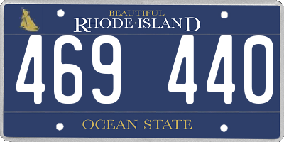 RI license plate 469440