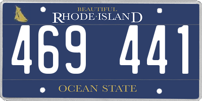 RI license plate 469441