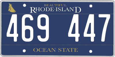 RI license plate 469447