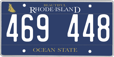 RI license plate 469448