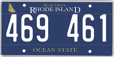 RI license plate 469461