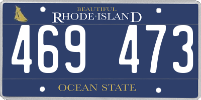 RI license plate 469473