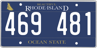RI license plate 469481