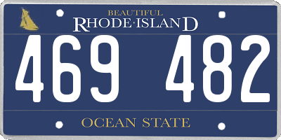 RI license plate 469482