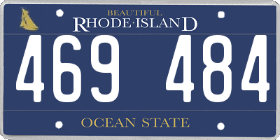 RI license plate 469484