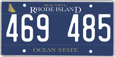 RI license plate 469485