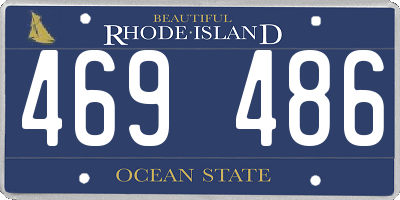 RI license plate 469486