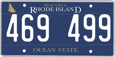 RI license plate 469499