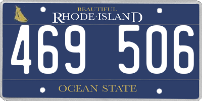 RI license plate 469506