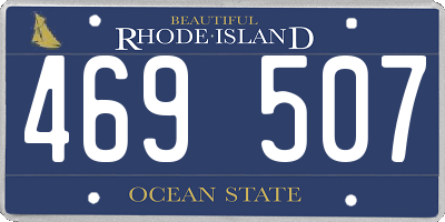 RI license plate 469507