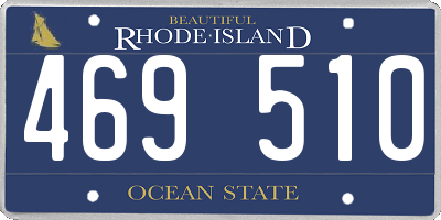 RI license plate 469510