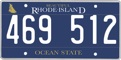 RI license plate 469512
