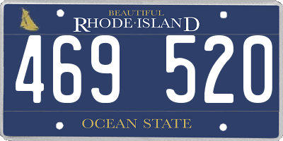RI license plate 469520