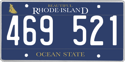 RI license plate 469521