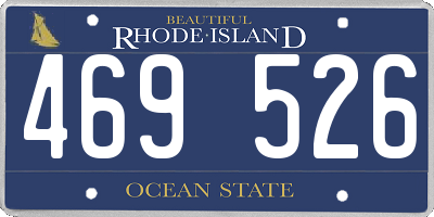 RI license plate 469526