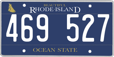 RI license plate 469527