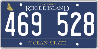 RI license plate 469528