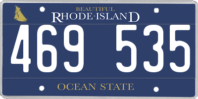 RI license plate 469535
