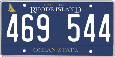RI license plate 469544