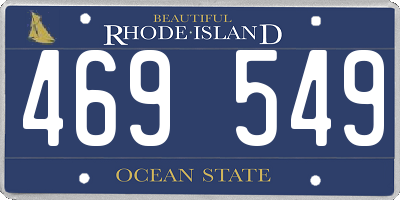 RI license plate 469549