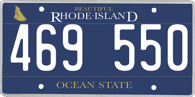 RI license plate 469550
