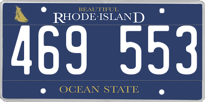 RI license plate 469553