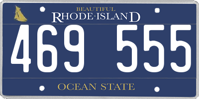RI license plate 469555