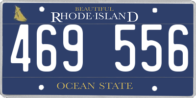 RI license plate 469556