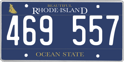 RI license plate 469557