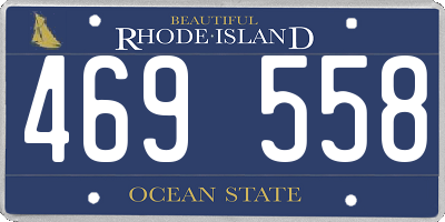 RI license plate 469558