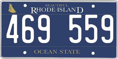RI license plate 469559