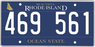 RI license plate 469561