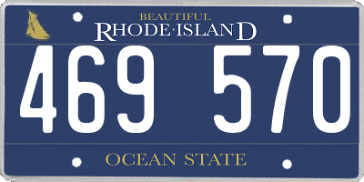 RI license plate 469570