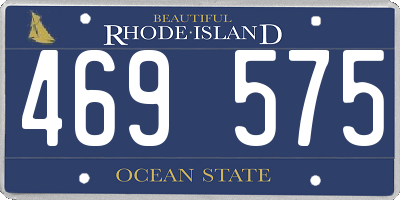 RI license plate 469575