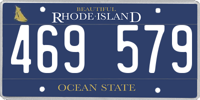 RI license plate 469579