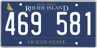 RI license plate 469581