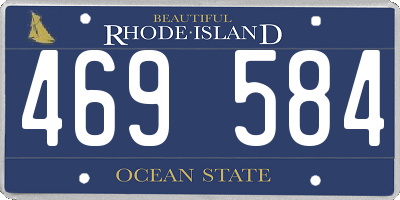 RI license plate 469584