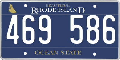 RI license plate 469586