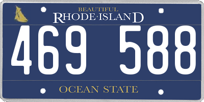 RI license plate 469588