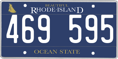 RI license plate 469595