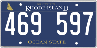 RI license plate 469597