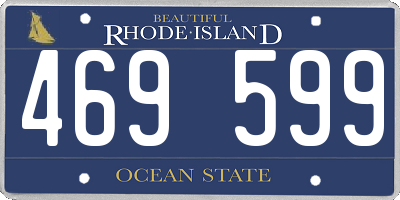RI license plate 469599