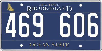 RI license plate 469606