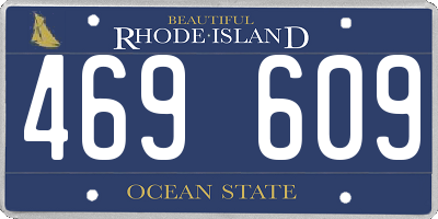 RI license plate 469609
