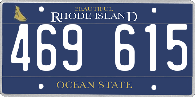 RI license plate 469615