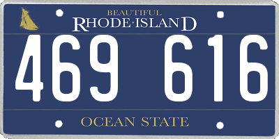RI license plate 469616